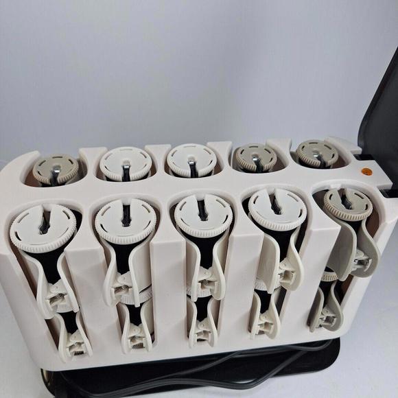 Remington H9100S Pro Hair Setter with Thermaluxe Hot Rollers Black Felt Covered - Picture 2 of 7